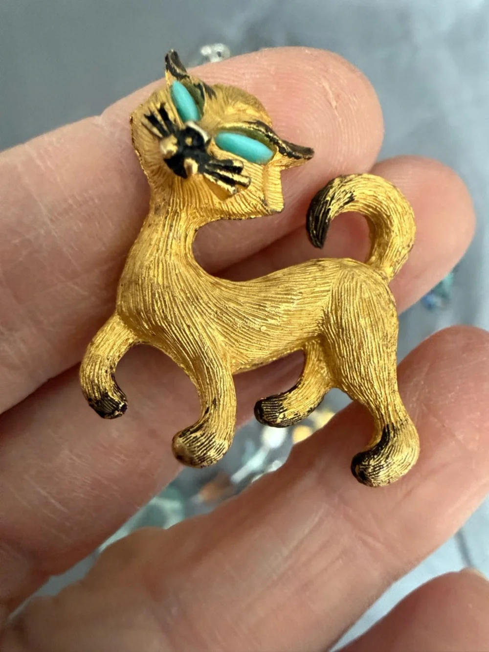 Vintage to New Turquoise and Aqua Jewelry Lot - Picture 10 of 12